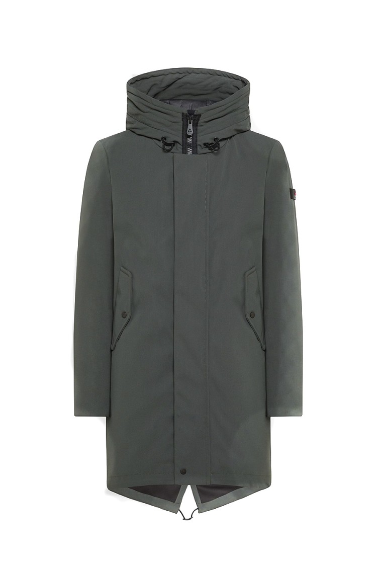 Peuterey Three-layer Sturdy Fabric Parka In Green