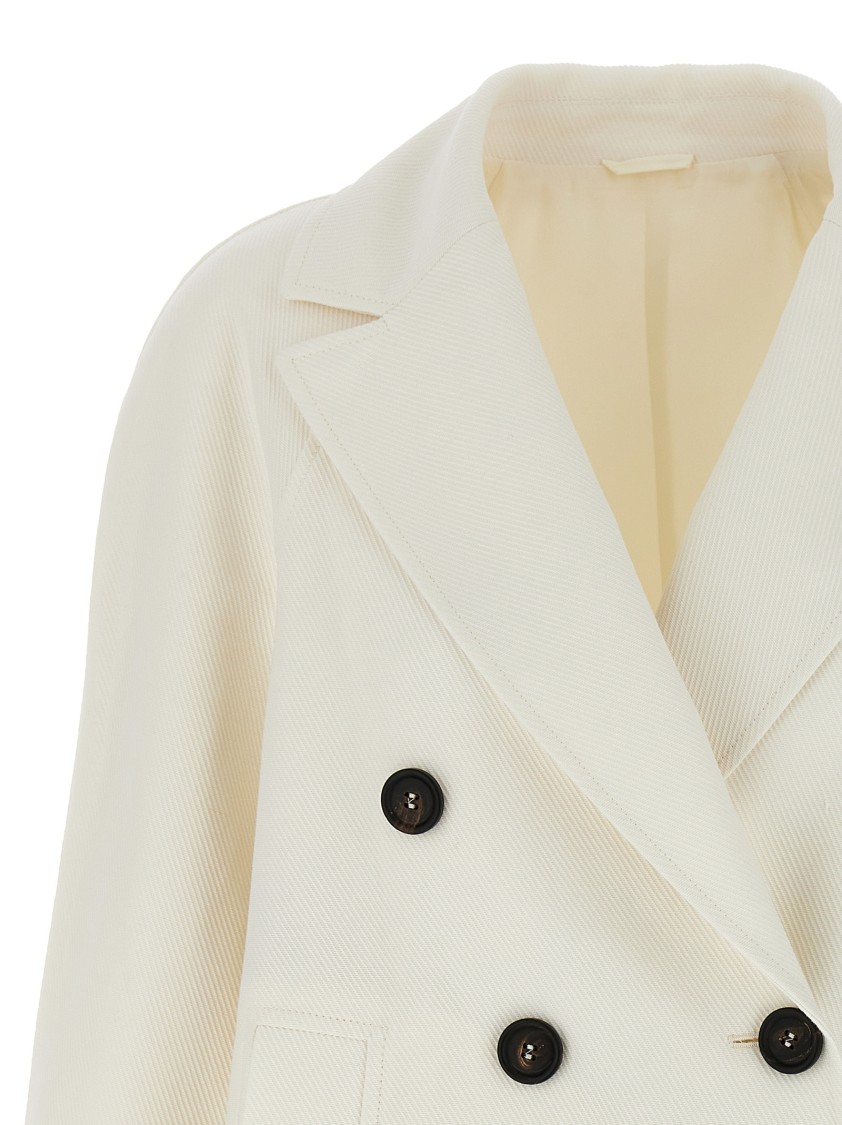 Brunello Cucinelli Double-breasted Blazer With Adjustable Straps
