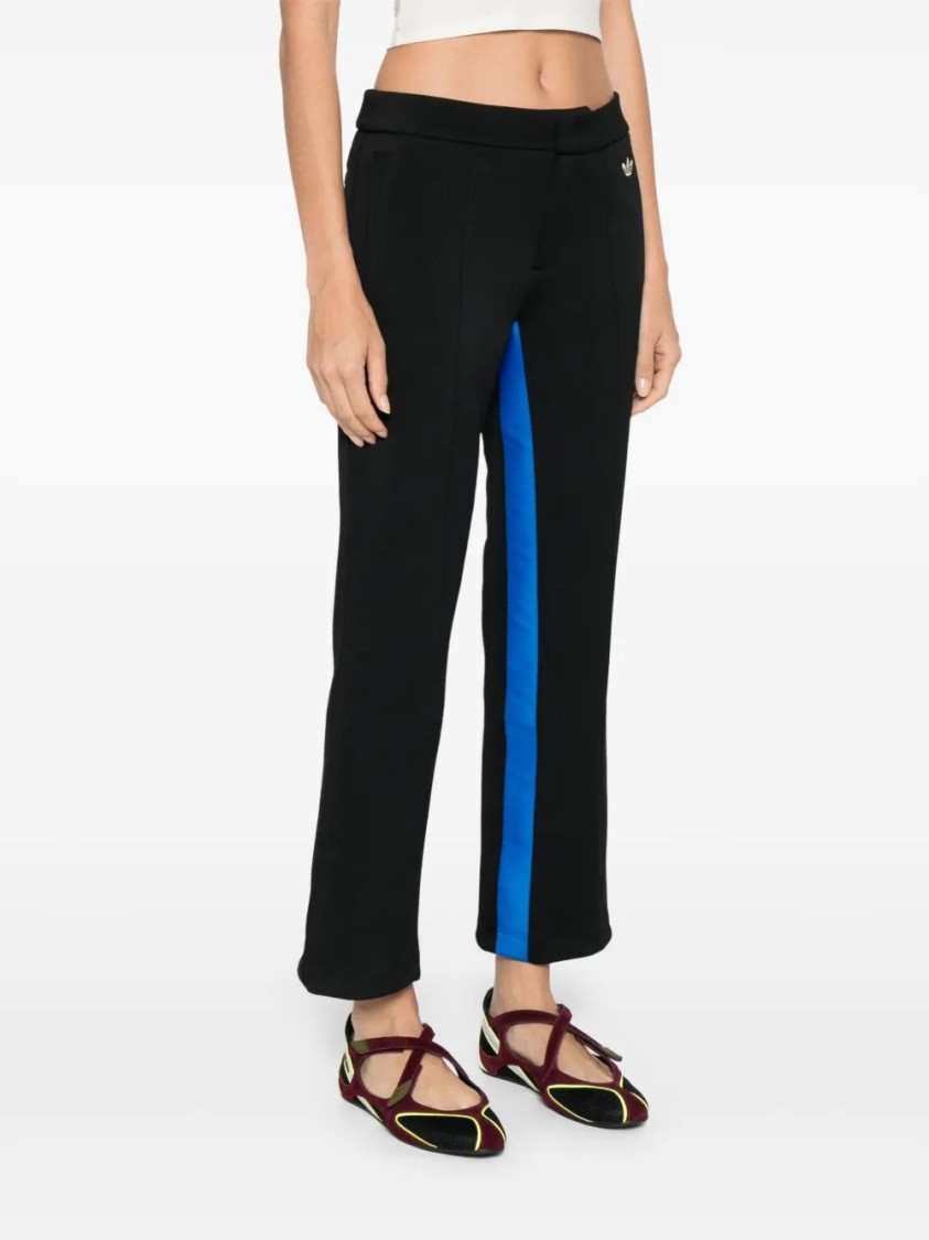Adidas Originals Adidas Piqué-weave Trousers In Black
