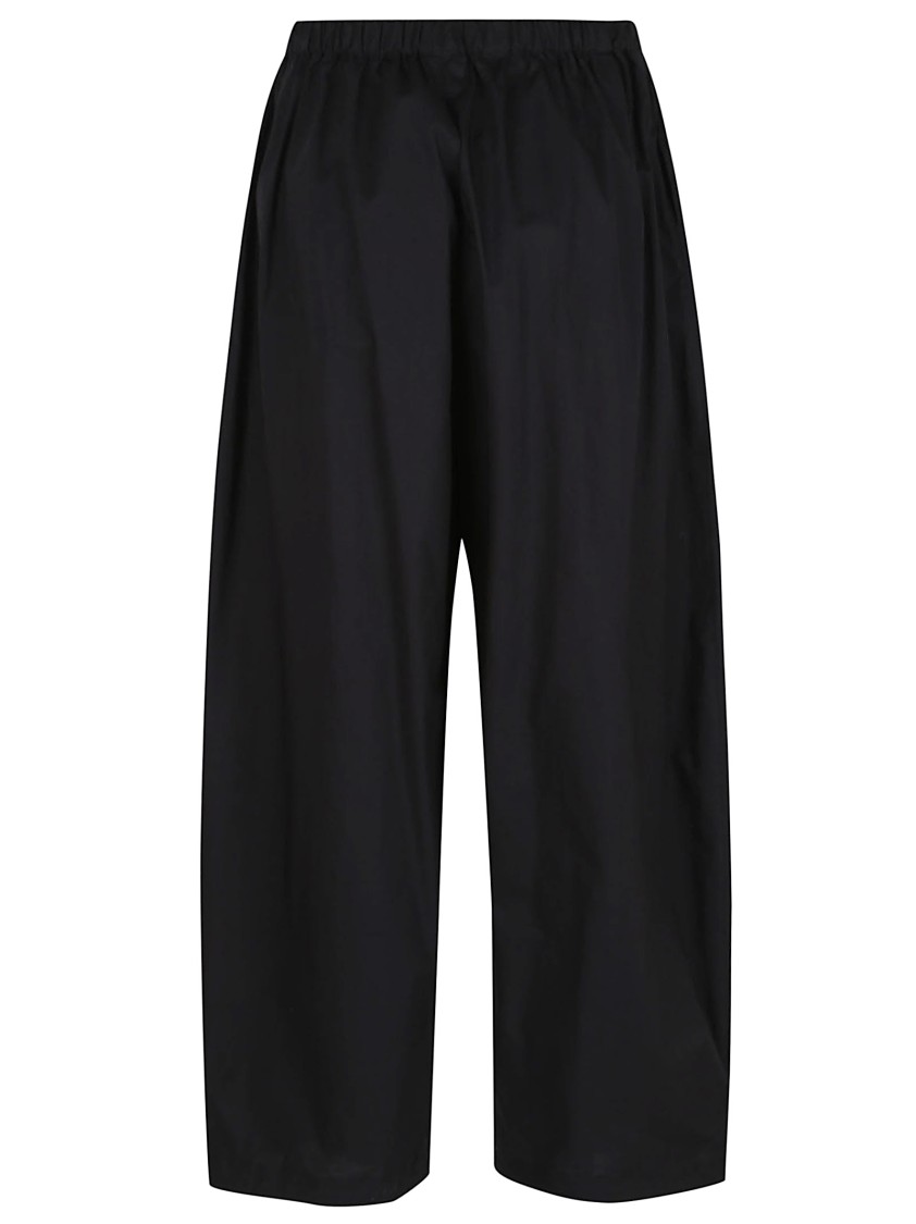 Pinko Relaxed Wide-leg Trousers With Elastic Waistband