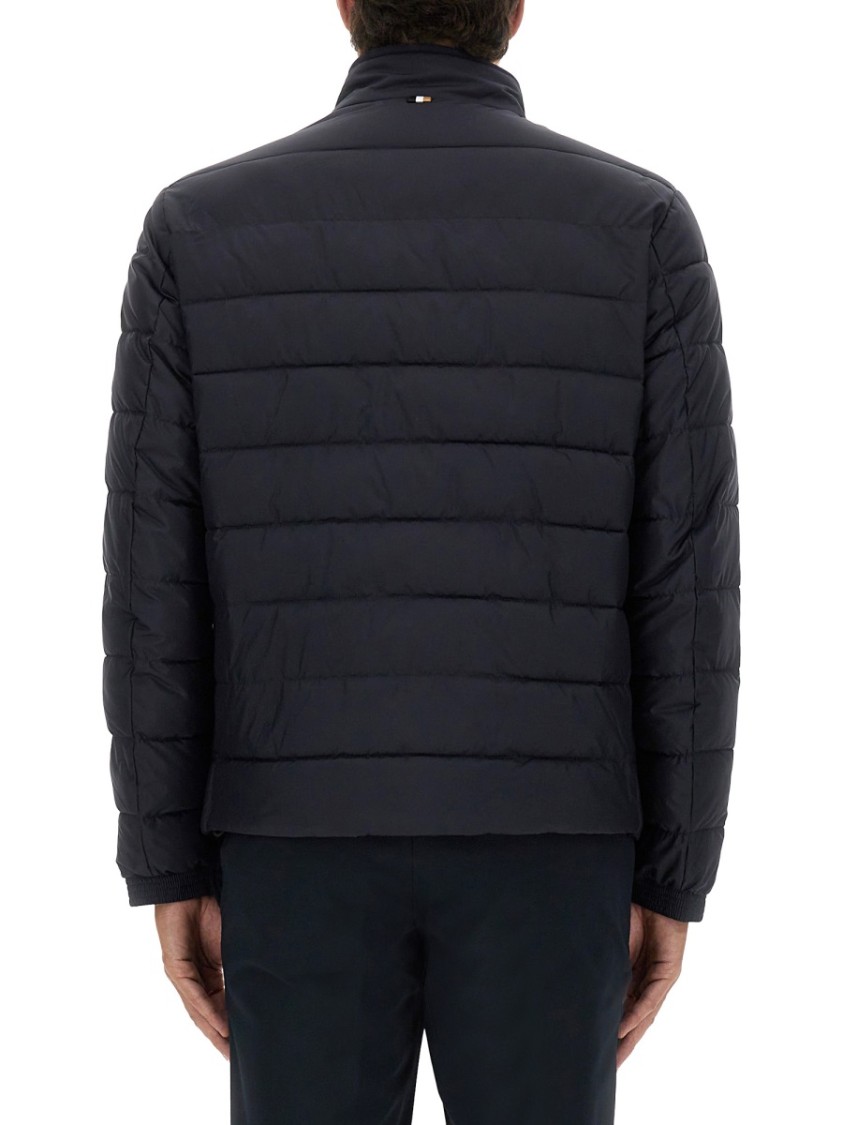 Hugo Boss Boss Regular Fit Water Repellent Jacket In Blue