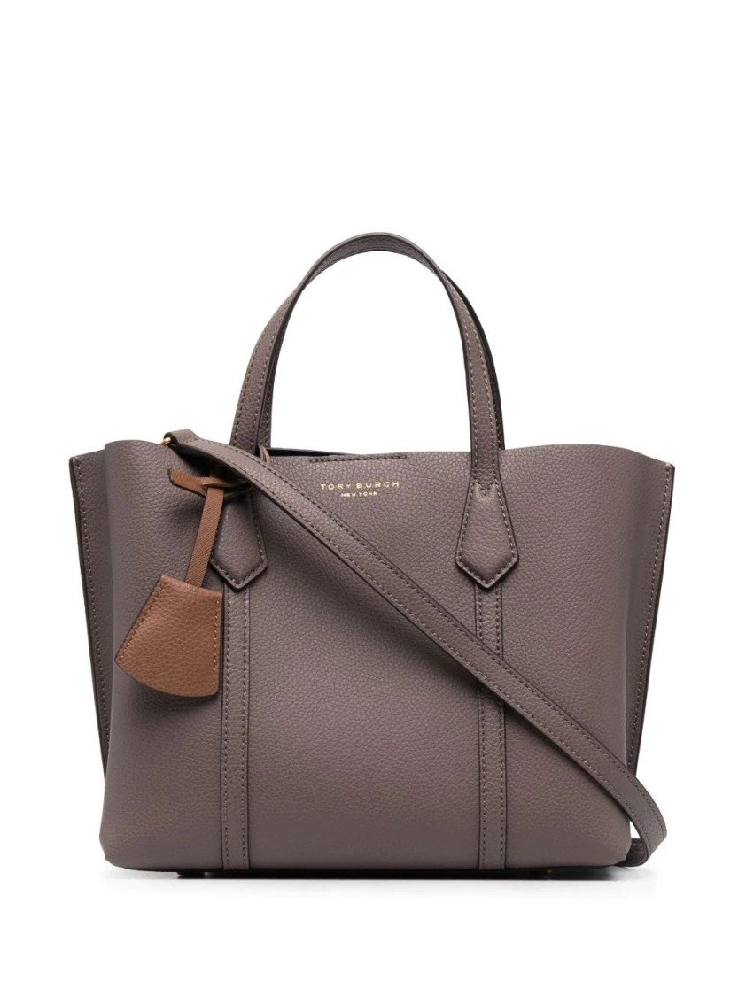 Tory Burch Perry Triple-compartment Tote In Gray