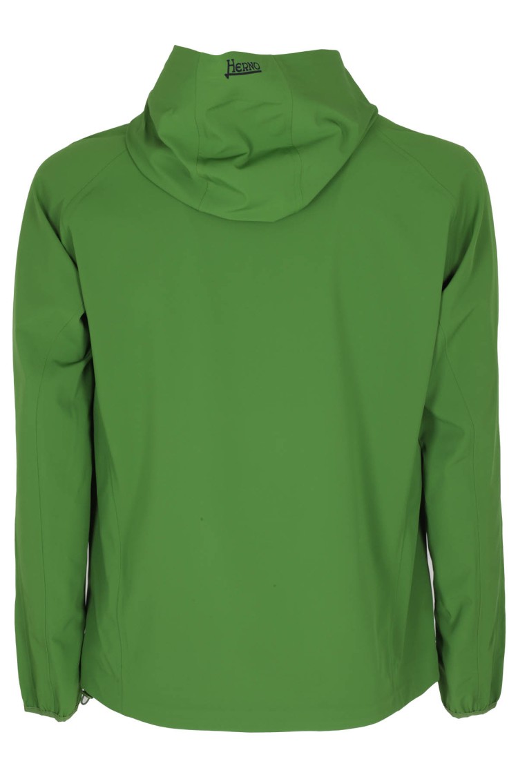 Herno Ultralight Matt Zip-up Jacket In Green