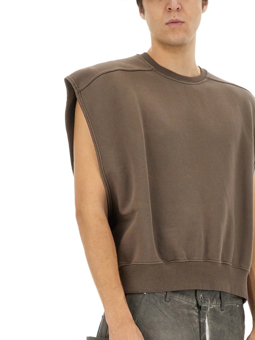 Rick Owens Drkshdw Drkshdw By Rick Owens Cotton Sweatshirt In Brown