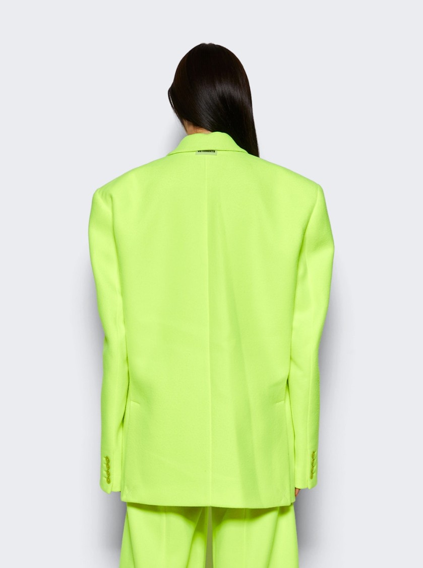Vetements Fleece Tailored Blazer Jacket