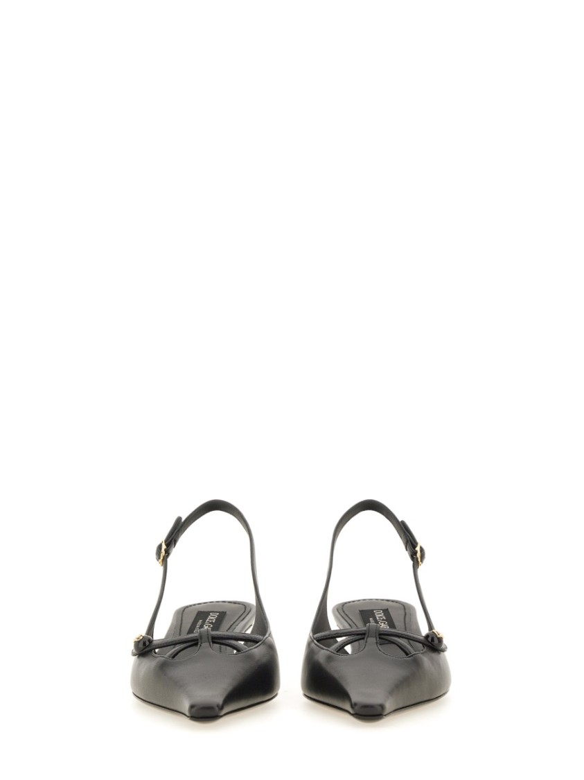 Dolce & Gabbana Slingback Seta In Black