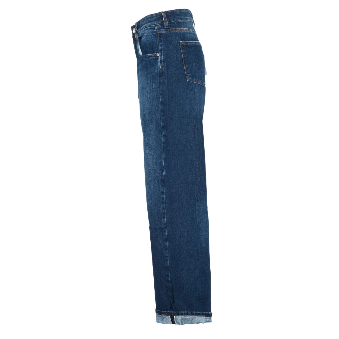 Department Five Wide Leg Mid-rise Jeans In Blue