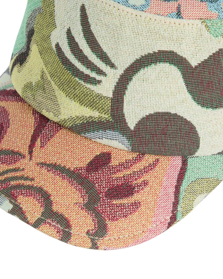 Kenzo Floral Patterned Cotton Cap With Structured Design