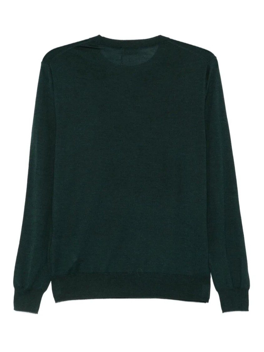 Altea Long Sleeve Crew-neck Sweater In Green