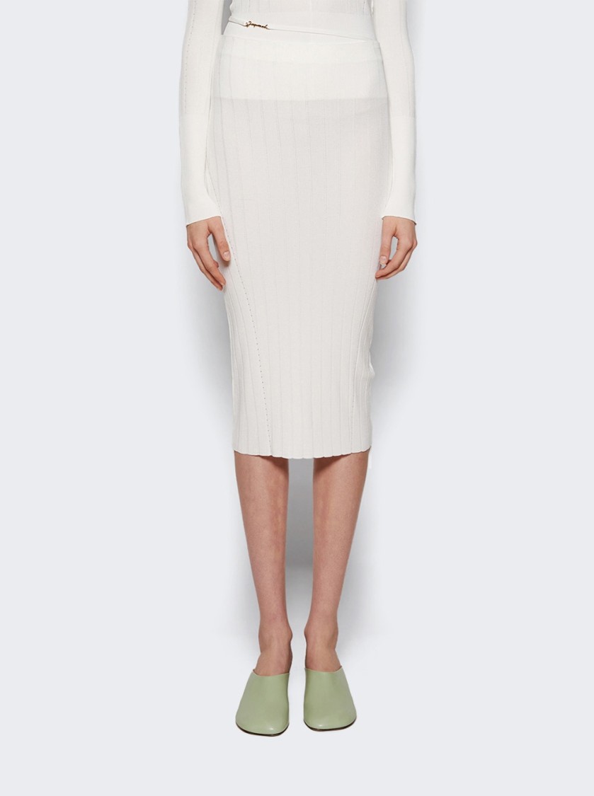 Jacquemus La Jupe Pralu Skirt In White