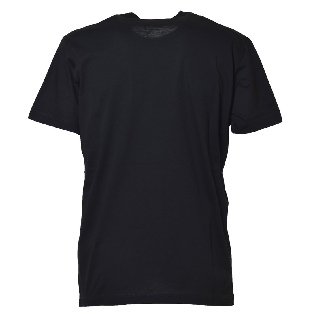 Shop Dsquared2 Black Cotton Cool T-shirt With Logo Print