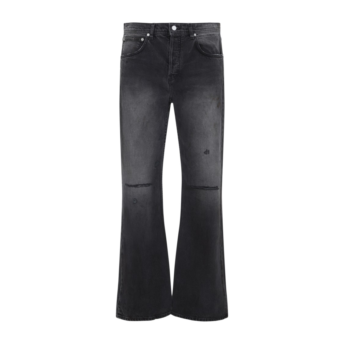 Enfants Riches Deprimes Flared Denim Cotton Jeans In Black