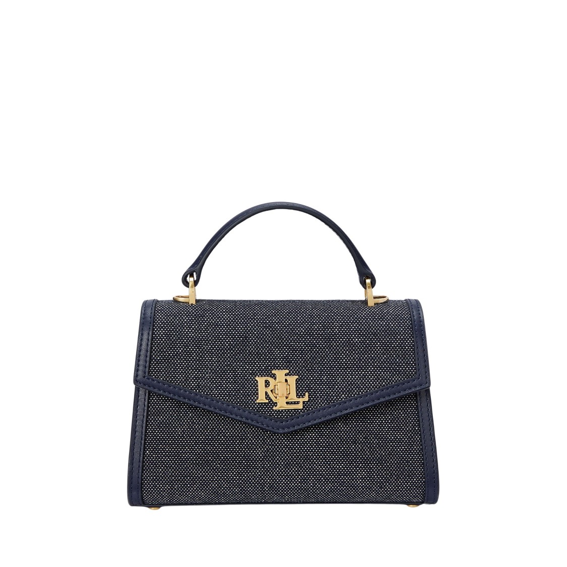 Ralph Lauren Lauren  Farrah Sm Satchel Small In Black
