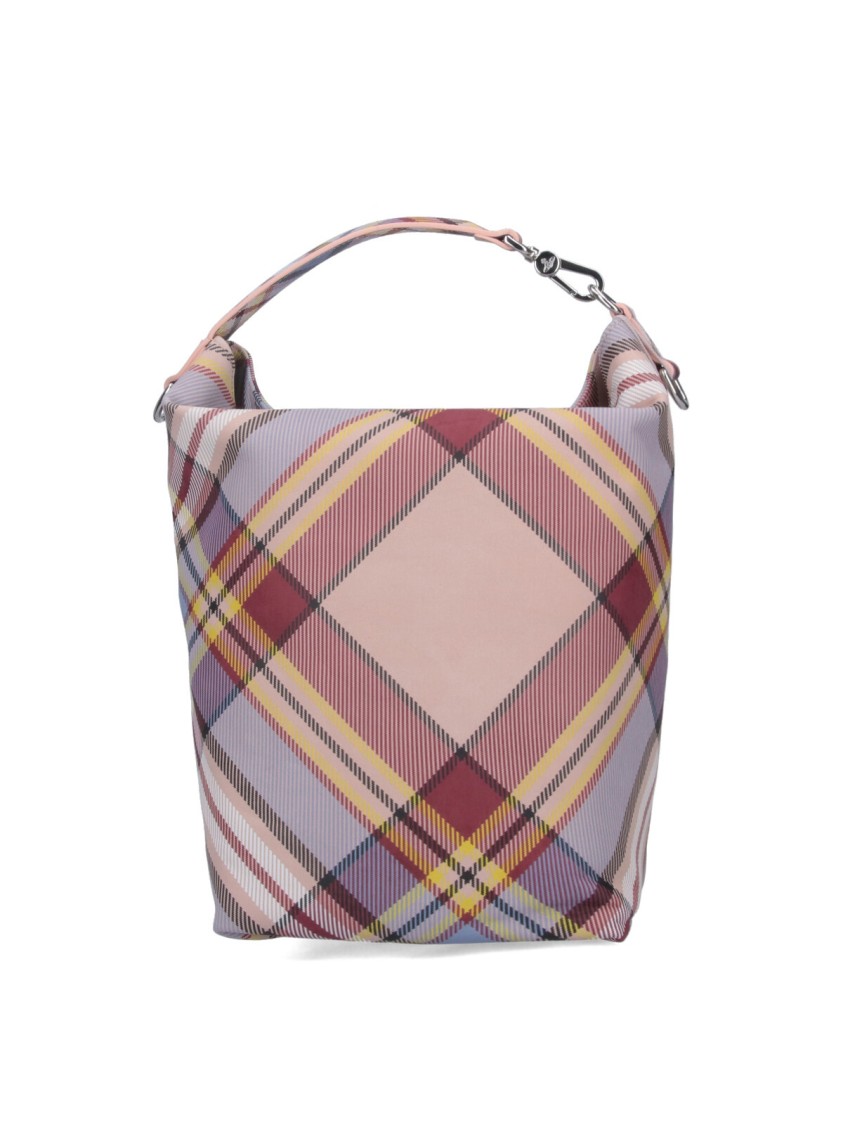 Vivienne Westwood Tartan Logo Bucket Bag – Multicolor