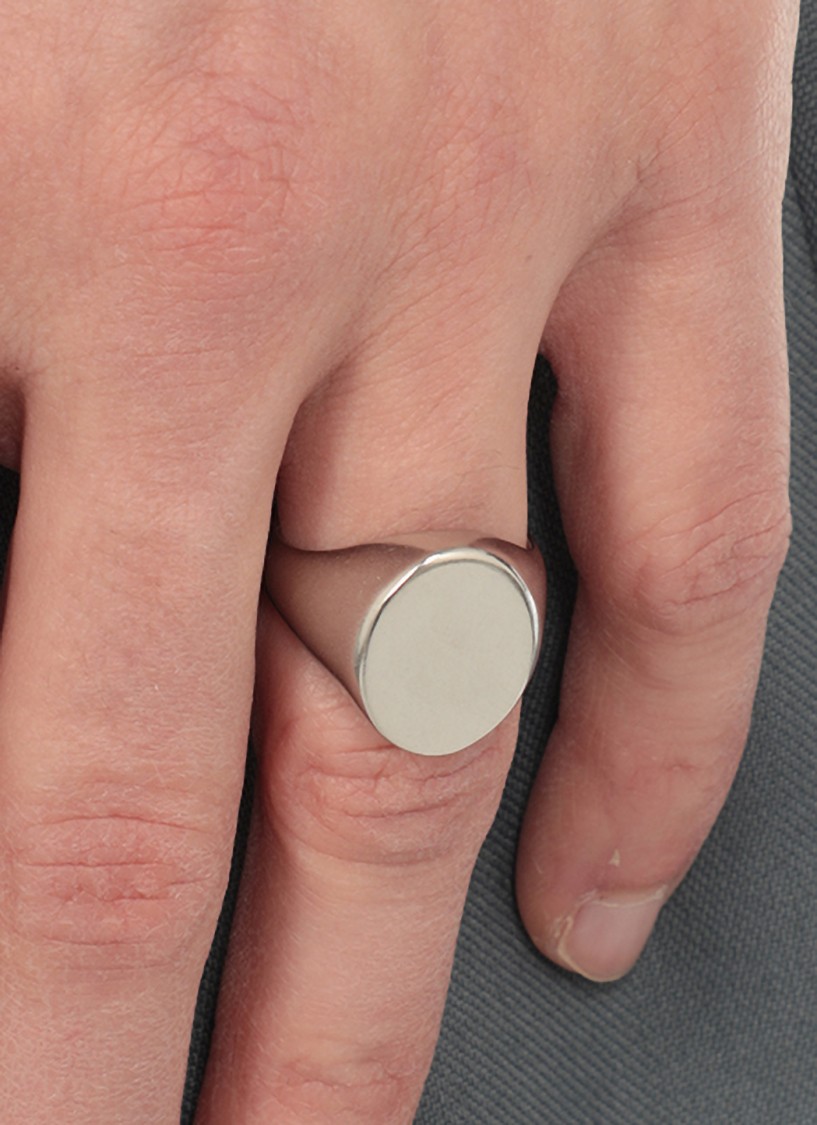 Maison Margiela Silver Chevalier Ring In Not Applicable