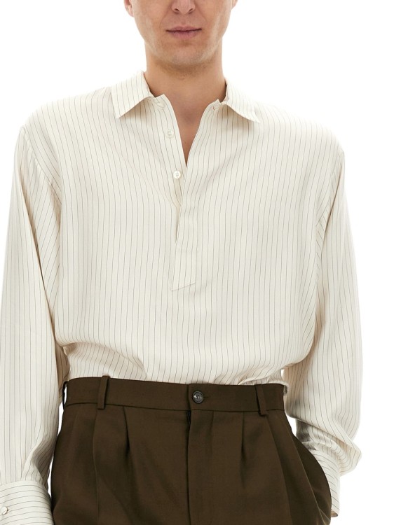 【関税込み】saint laurent Tunic shirt Saint Laurent Striped Tunic Shirt Casual Shirt | THE LIST