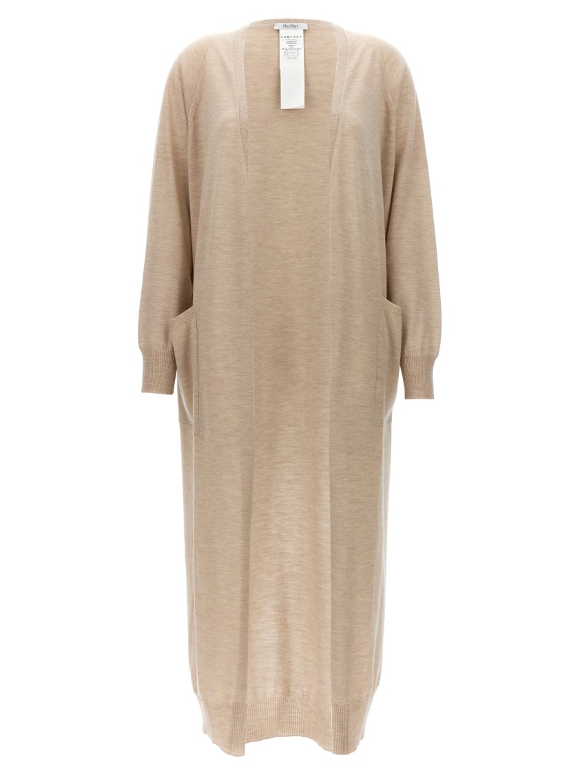 Max Mara Beige Cashmere Cardigan In Neutral