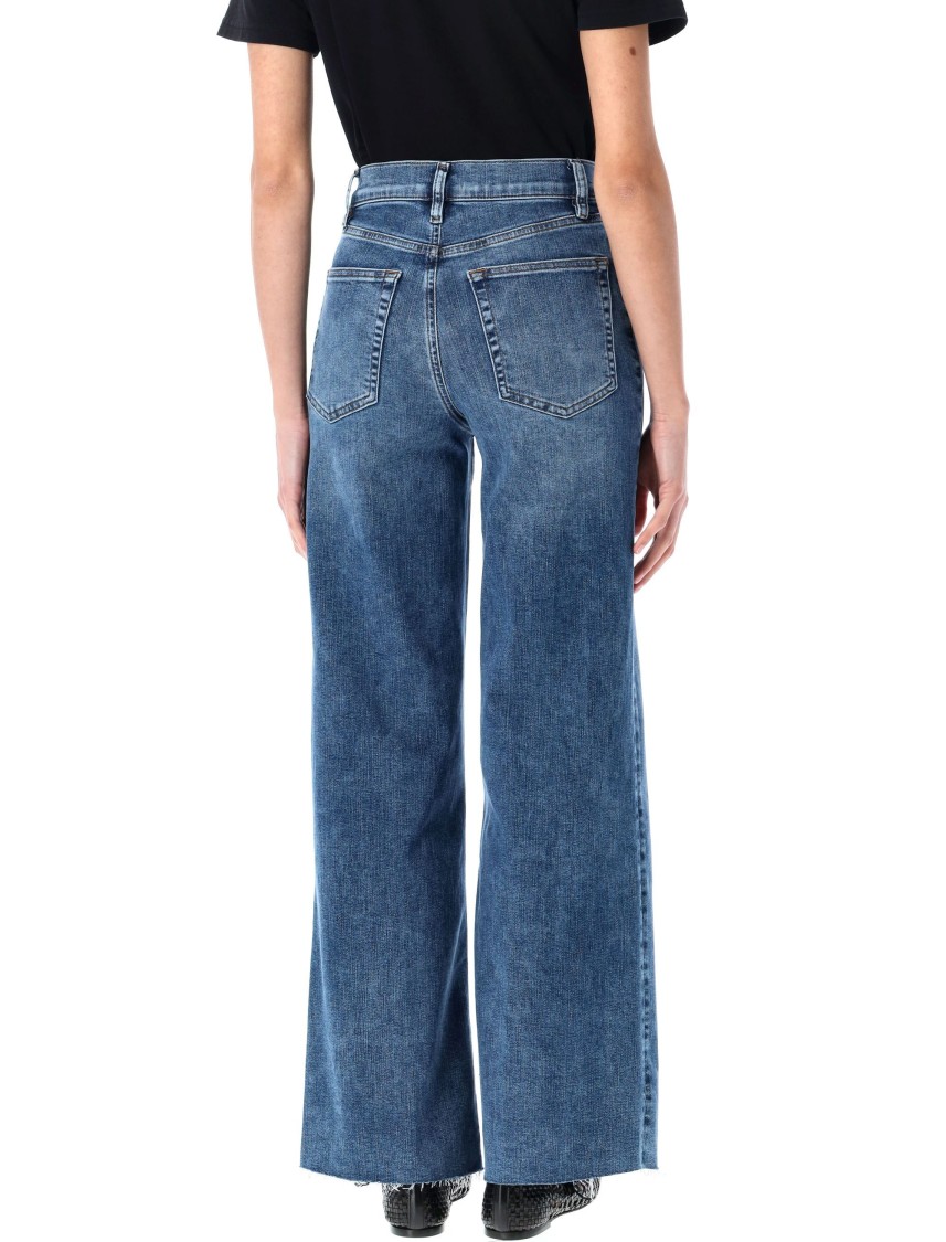 Frame Blue Le Slim Palazzo Raw Hem Jeans In Blue