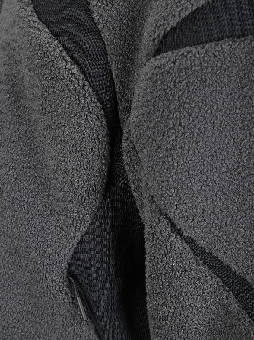 Heliot Emil Custos Fleece Jacket In Grey