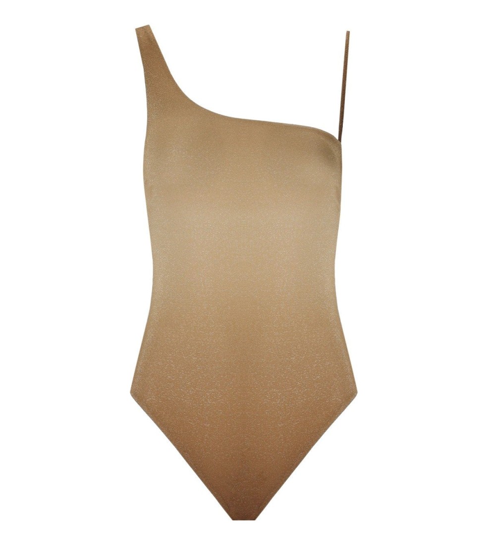 Max Mara Beachwear Carmela B Cup Bra Gold Swimsuit In Brown