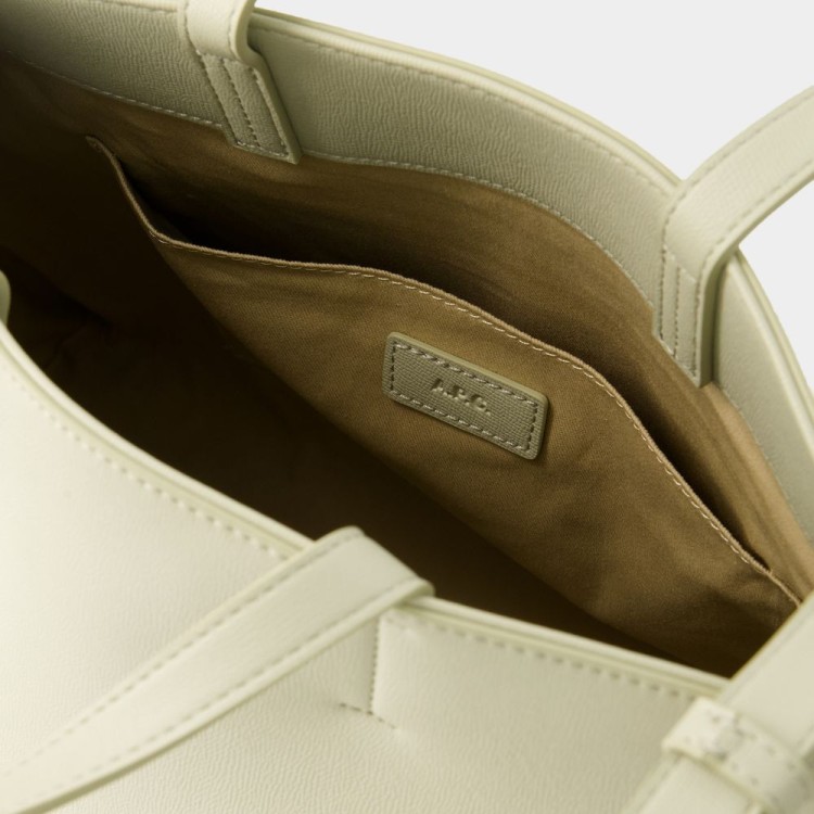 【関税込み】Market Small Shopper Bag - A.P.C. - Synthetic - Market Small shopper tote | Grained recycled leather-like