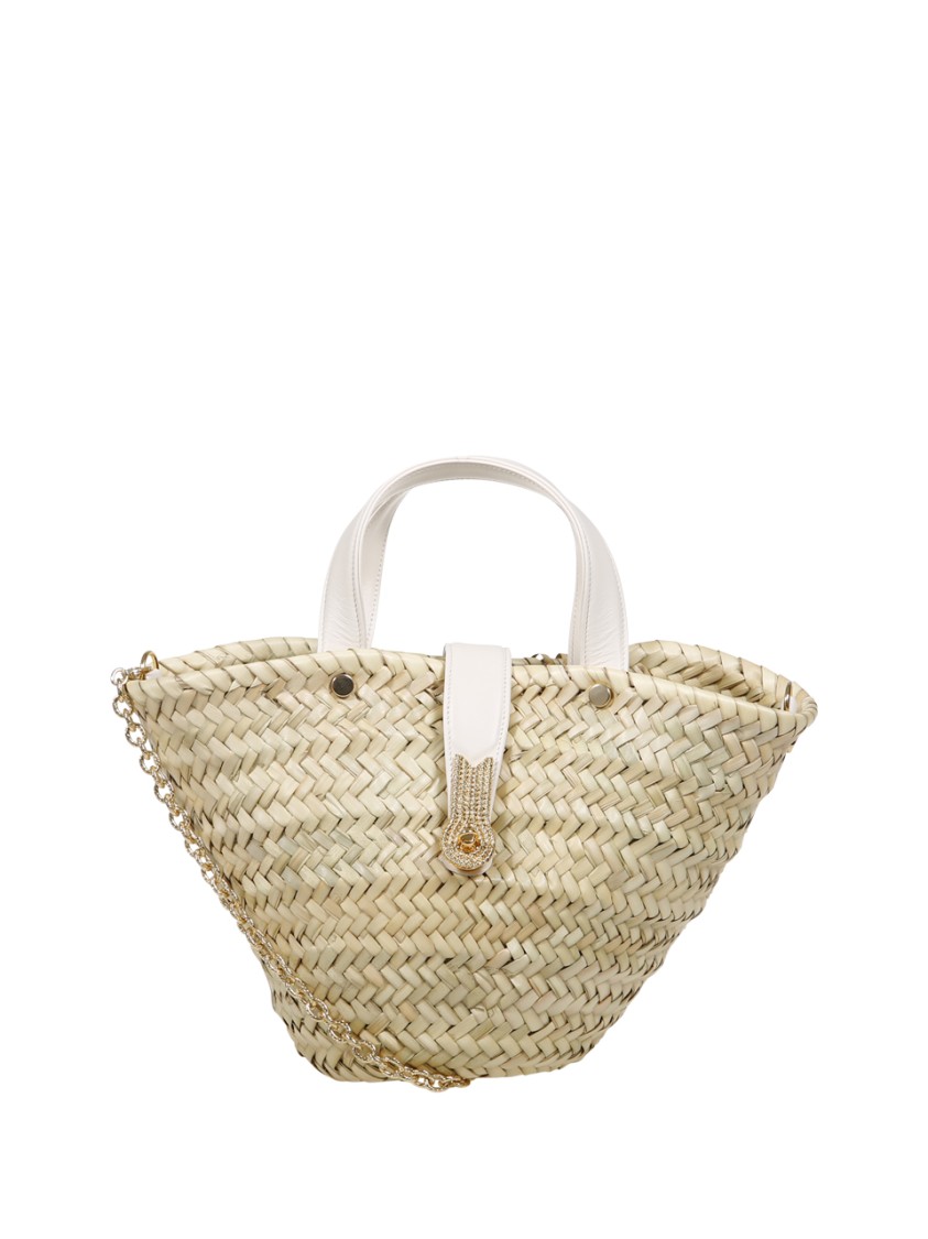 Amato Daniele Queen Basket Mini Bag In Neutrals