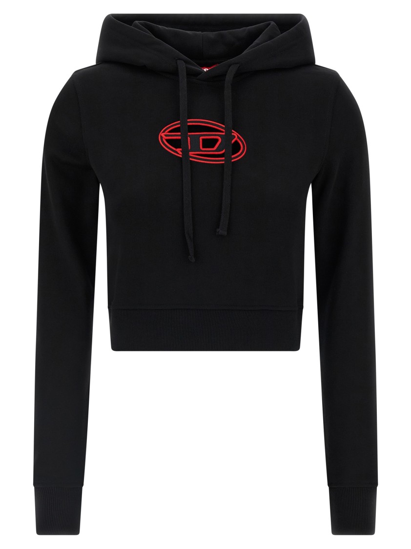 Diesel 'slimmy Hood' Sweatshirt In Black