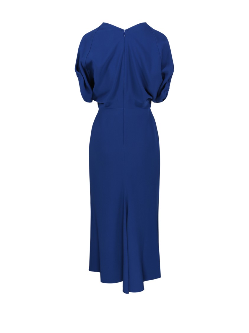 VICTORIA BECKHAM VICTORIA BECKHAM BLOUSON DETAIL MIDI DRESS