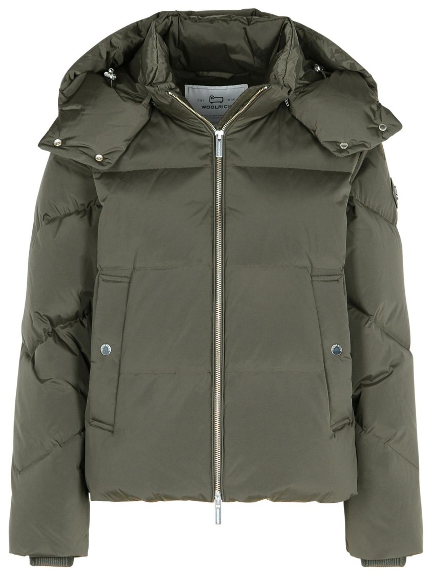 Woolrich John Rich & Bros Alsea' Green Polyamide Blend Down Jacket In Green