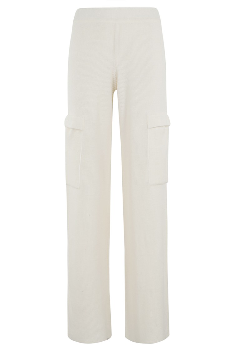Ermanno Firenze Ivory Wide-leg Jogging Pants In White