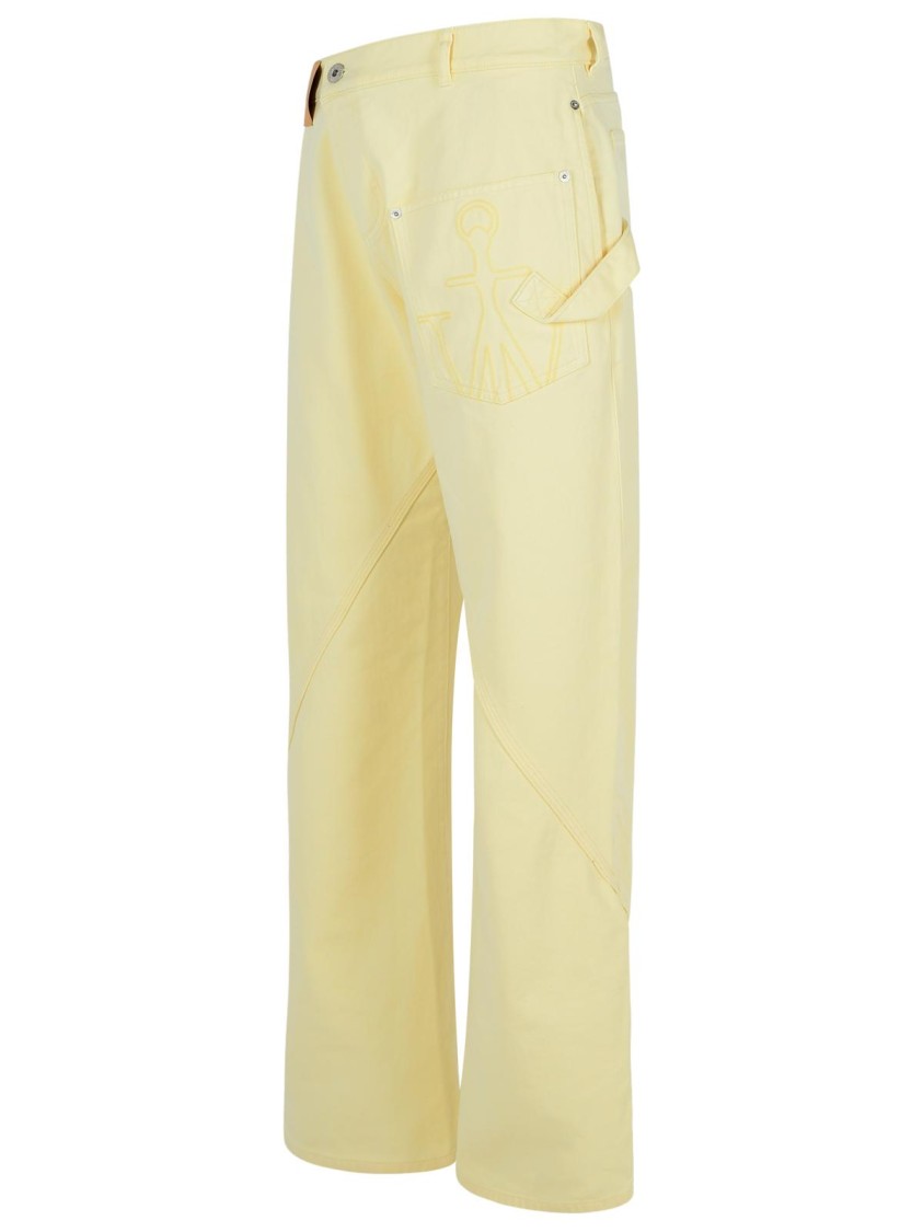 デニム・ジーパン J. W. Anderson Workwear' Cotton Pants With Yellow Twisted J. W. Anderson Workwear' Cotton Pants With Yellow Twisted