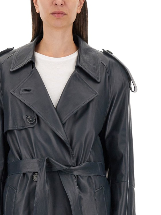 トレンチコート Salvatore Santoro Double-Breasted Ovine Leather Trench Coat Salvatore Santoro Double-Breasted Ovine Leather Trench Coat