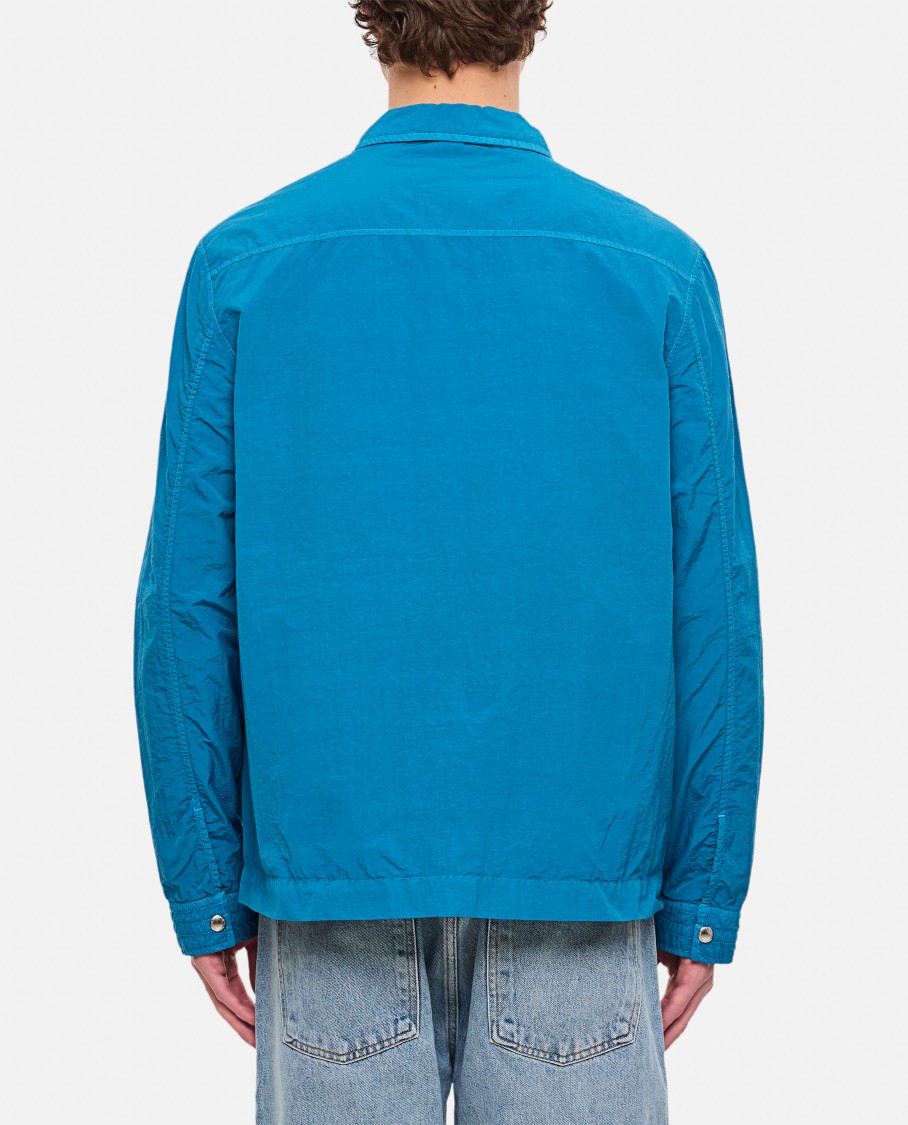 Shop Paul Smith Relaxed Fit Casual Jacket With Double Zipperclassic Collar In Blue