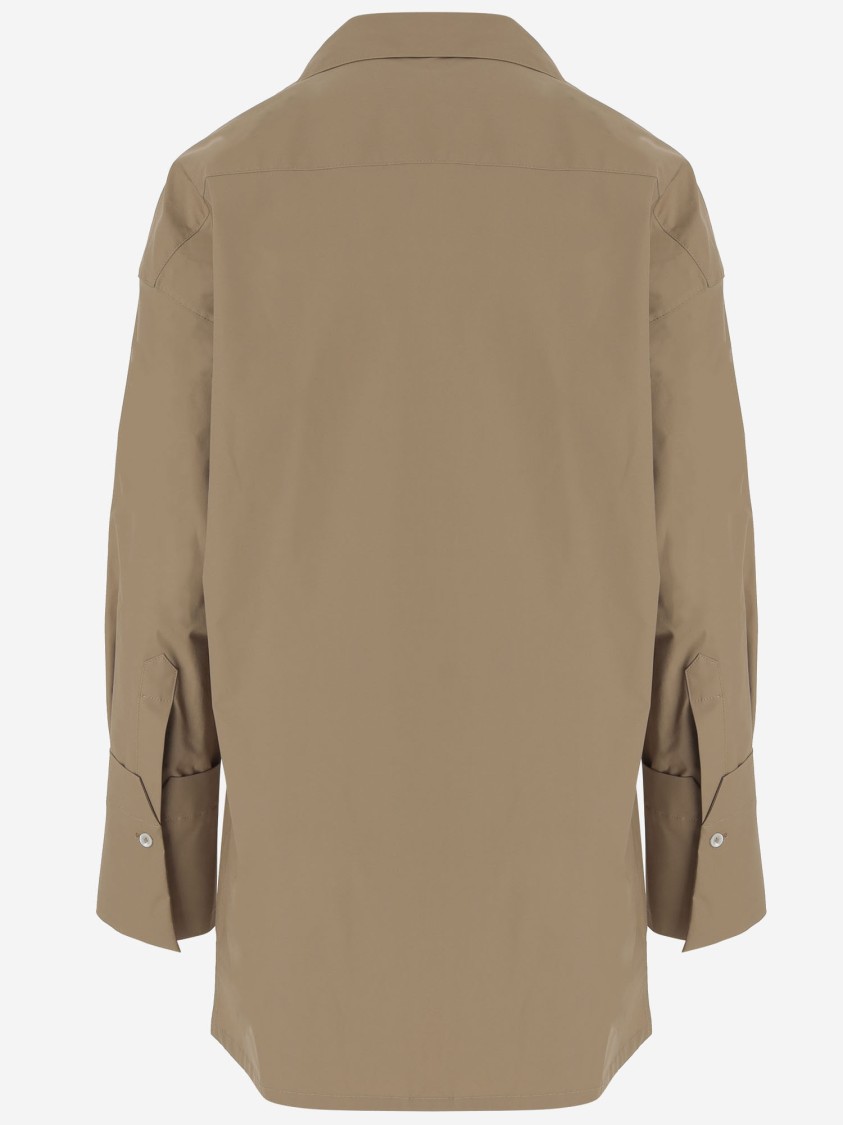 Shop Darkpark Stretch Cotton Jodie Shirt In Neutrals