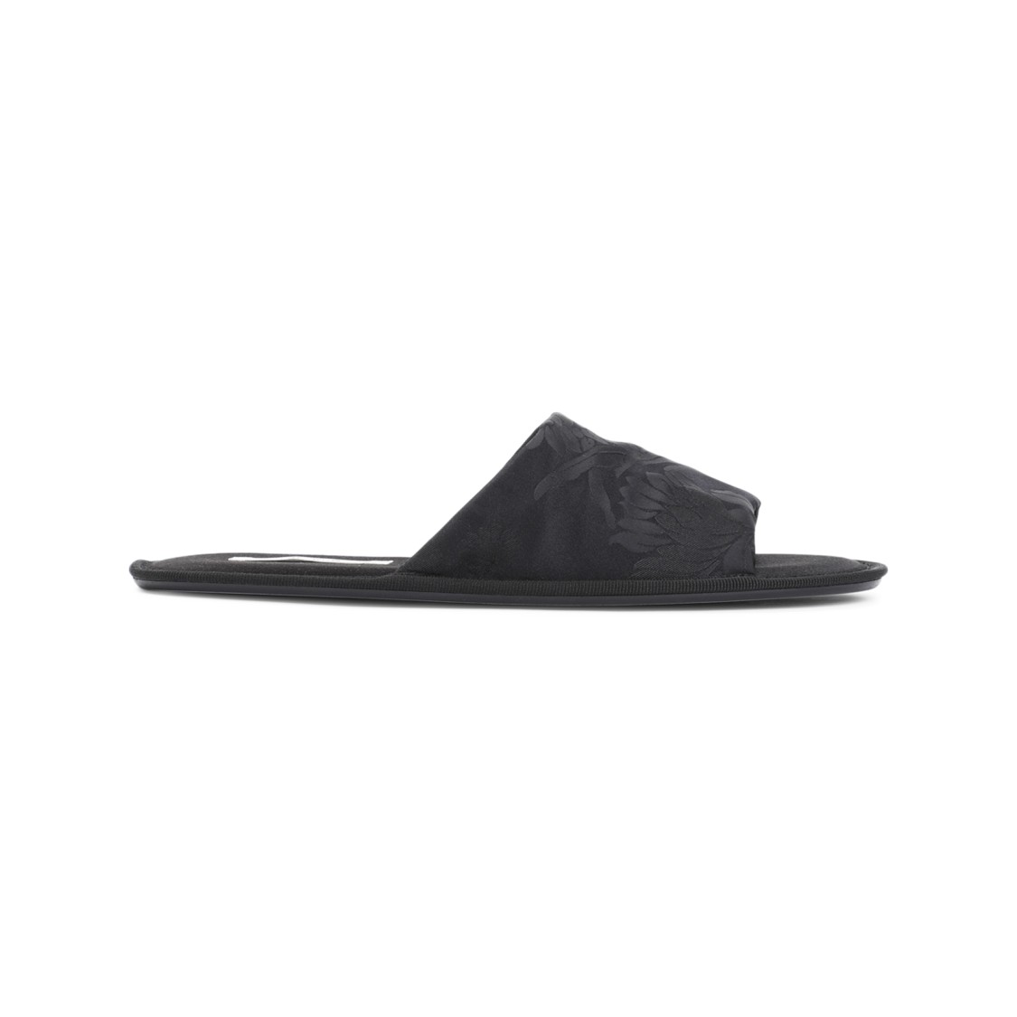 Shop The Row Black Sandals With Textured Upper