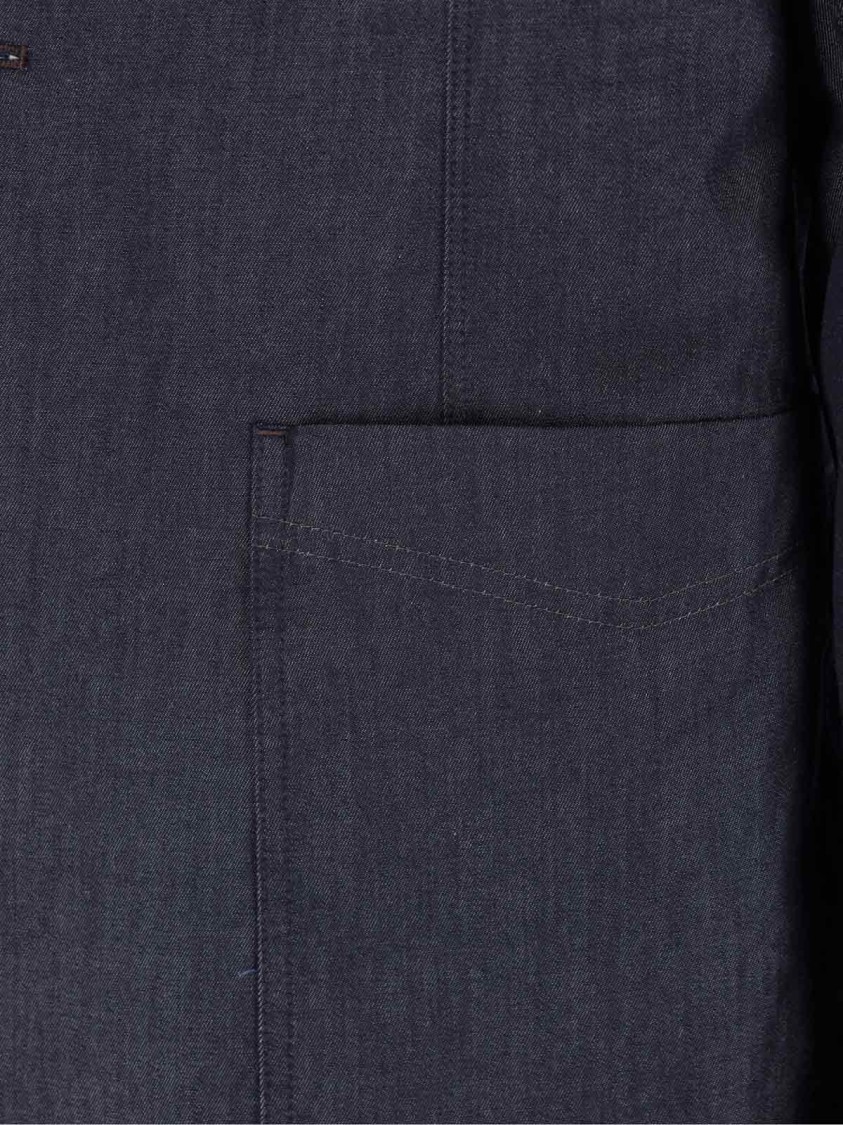 Paul Smith Tailored Jacket With Notch Lapel And Vent In Blue