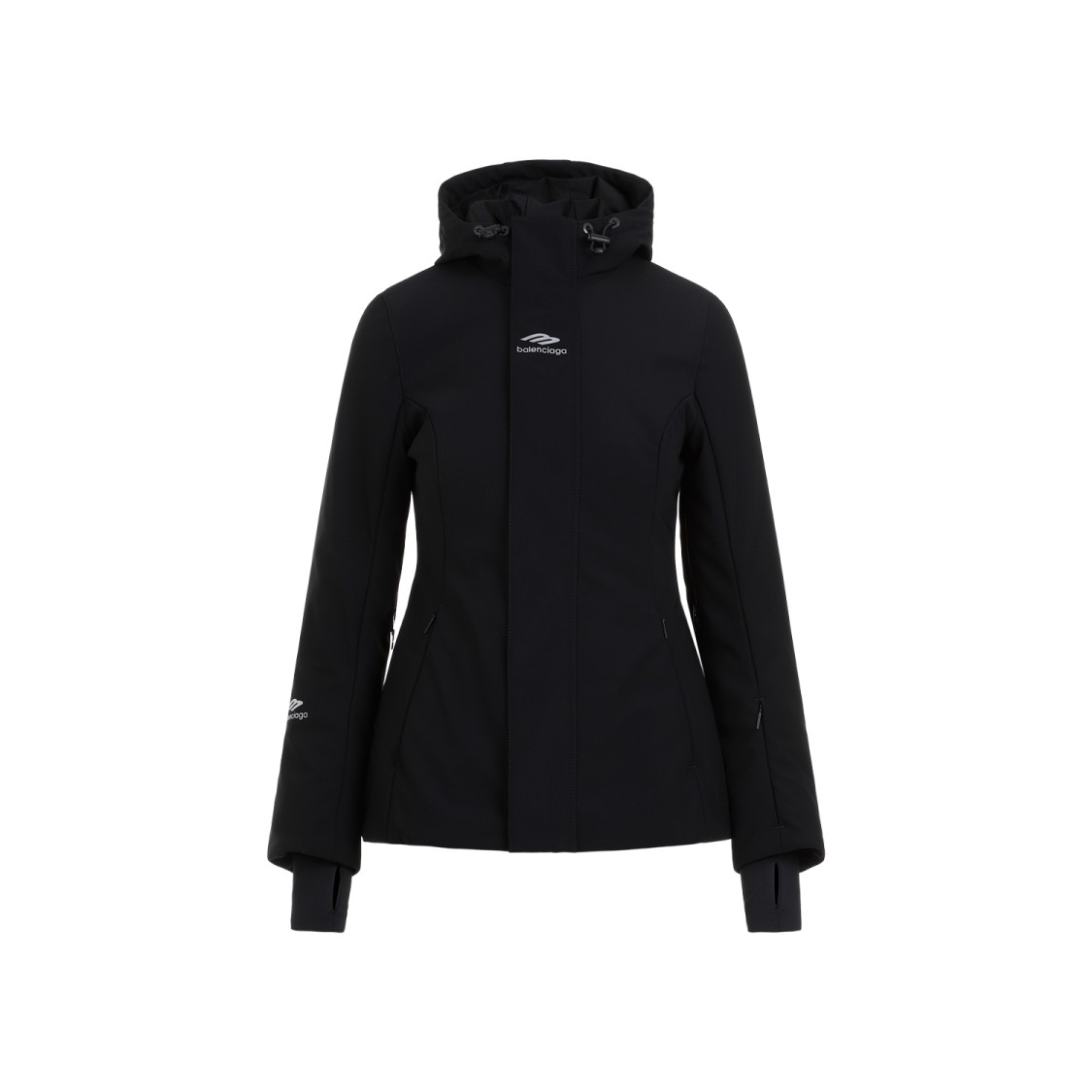 Balenciaga Black Ski Hourglass Parka in Black | THE LIST