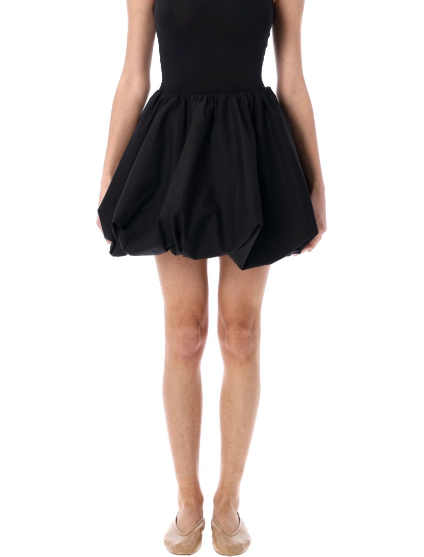 Shop Rotate Birger Christensen Rotate Mini Balloon Skirt In Black