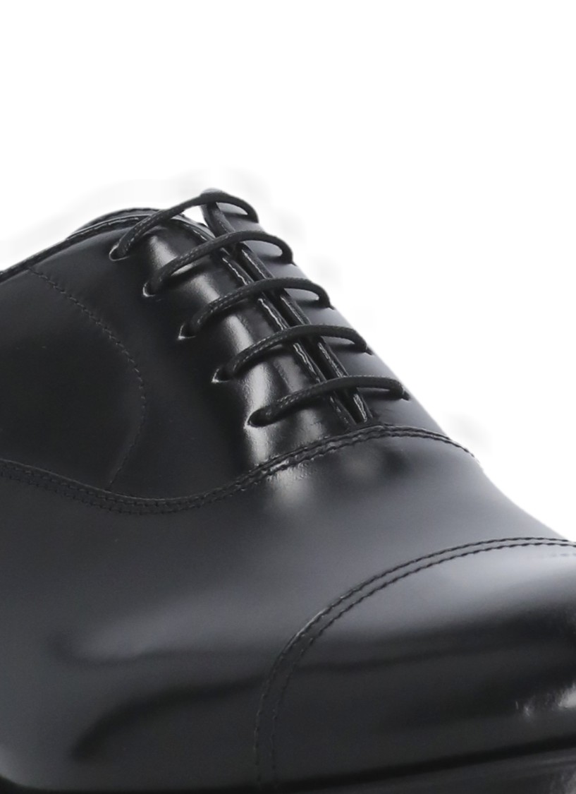 Doucal's Man Lace-up Shoes Midnight Blue Size 6.5 Soft Leather In Black