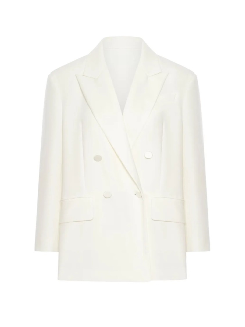 Max Mara Double-breasted Tailored Blazer With Notched Lapels