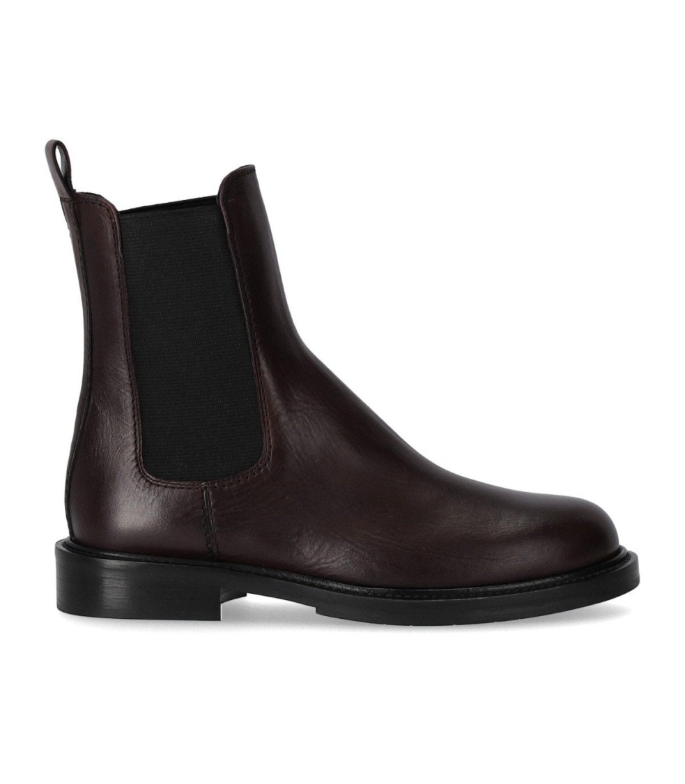 Guglielmo Rotta Peg Burgundy Chelsea Boot In Burgundy