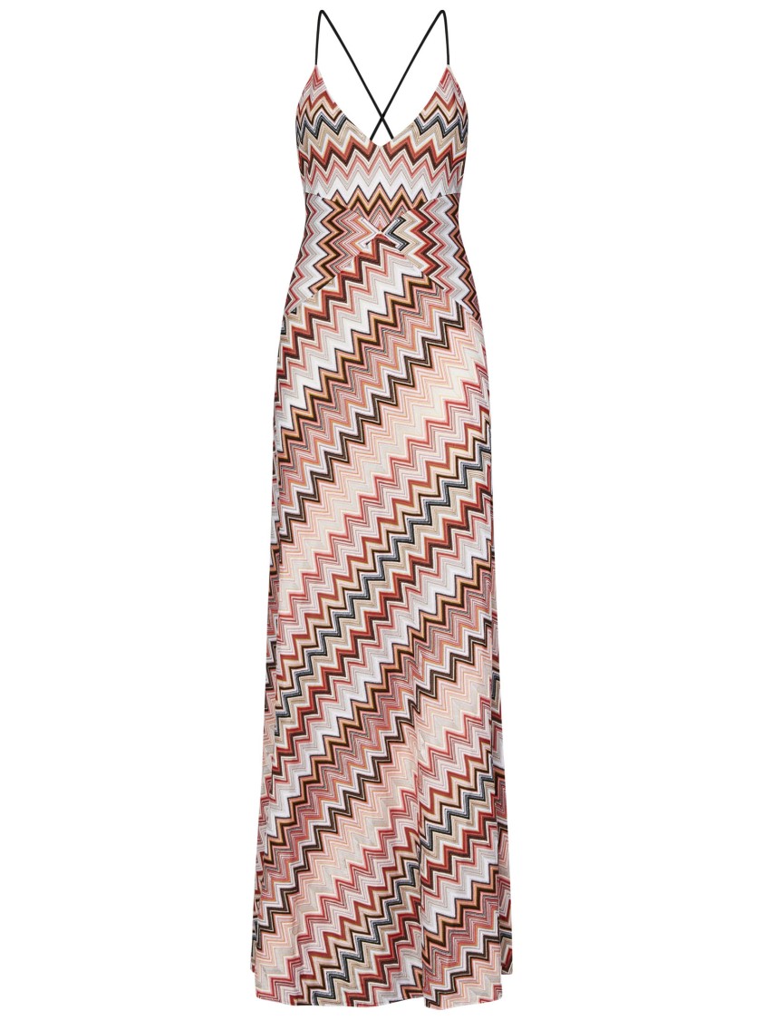Shop Missoni Multicolored Patchwork Maxi Dress