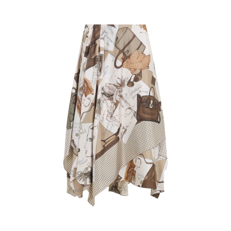 スカート Polo Ralph Lauren Glenn Knee Beige Silk Midi Skirt Polo Ralph Lauren Glenn Knee Beige Silk Skirt | THE LIST