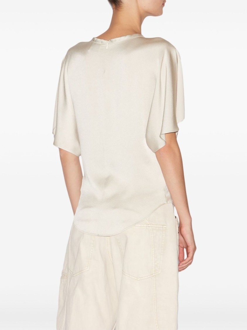 Isabel Marant Karlita Blouse In Neutrals