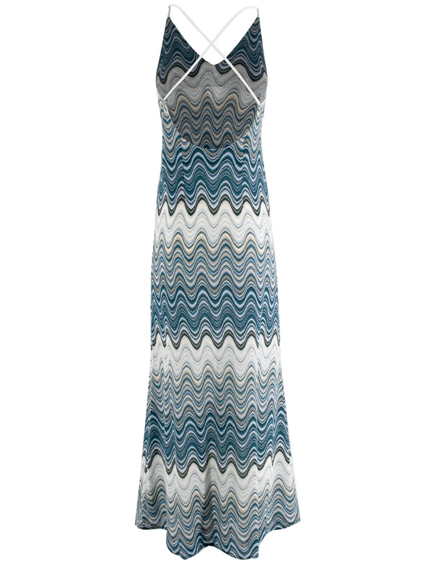 MC2 SAINT BARTH MC2 SAINT BARTH MAXI DRESS WITH CROSSED STRAPS