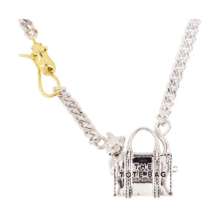 ネックレス・ペンダント Cats Out Of The Bag Necklace - Marc Jacobs - l - Silver Silver Cats Out Of The Bag Necklace by Marc Jacobs on Sale