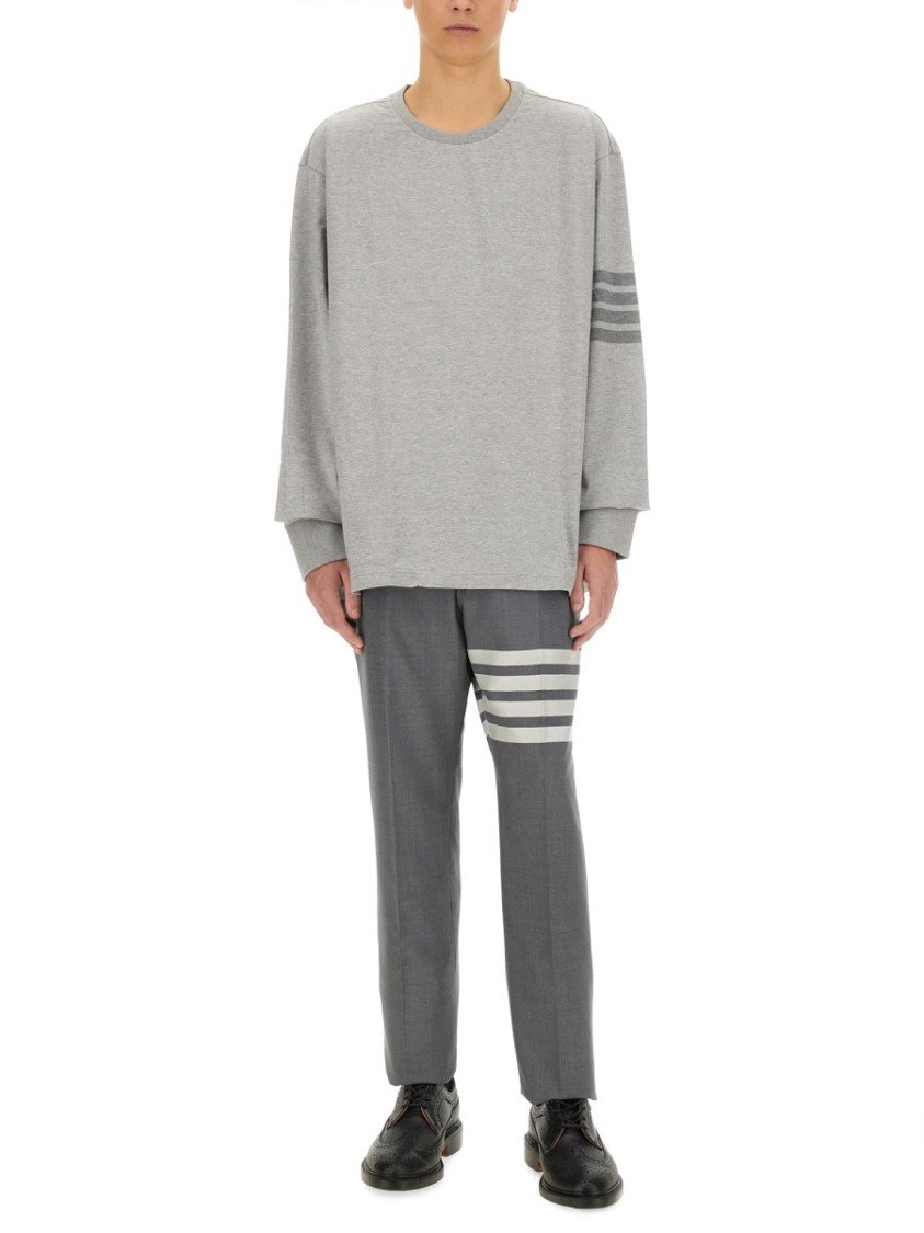Thom Browne Men's 4bar Shirt In Grey