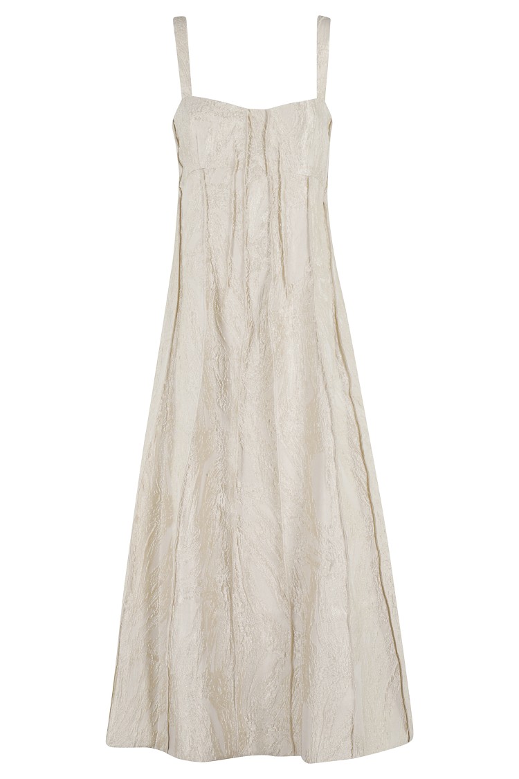 Shop Simkhai Maya Dress In Neutrals
