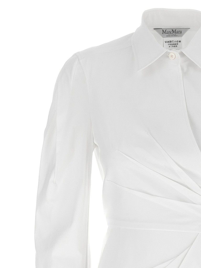 Max Mara Wrap Design Dress Buttoned Cuffs