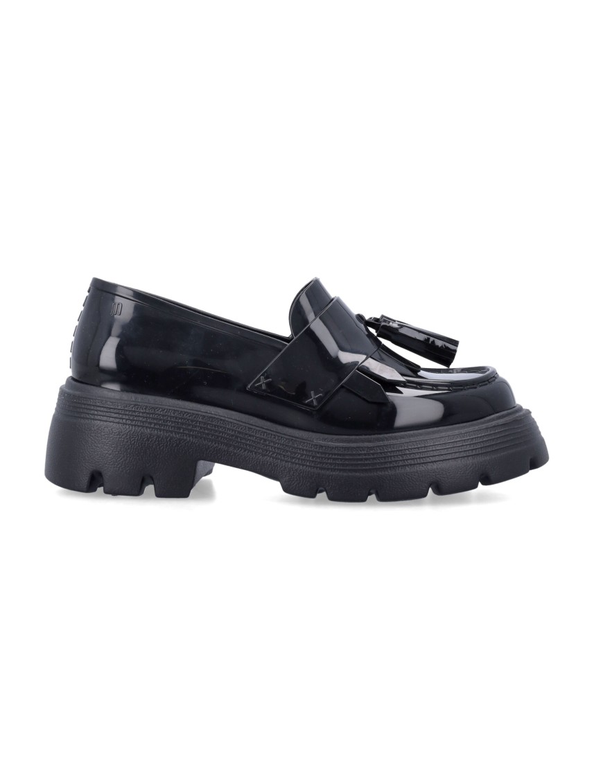Shop Comme Des Garçons Chunky Platform Loafers With Glossy Finish In Black